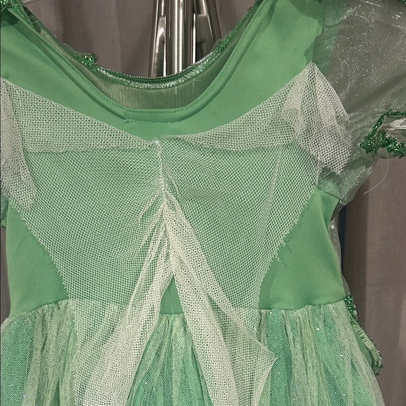 Vintage Disney Tinker Bell Sparkling Green Costume - Picture 8 of 11